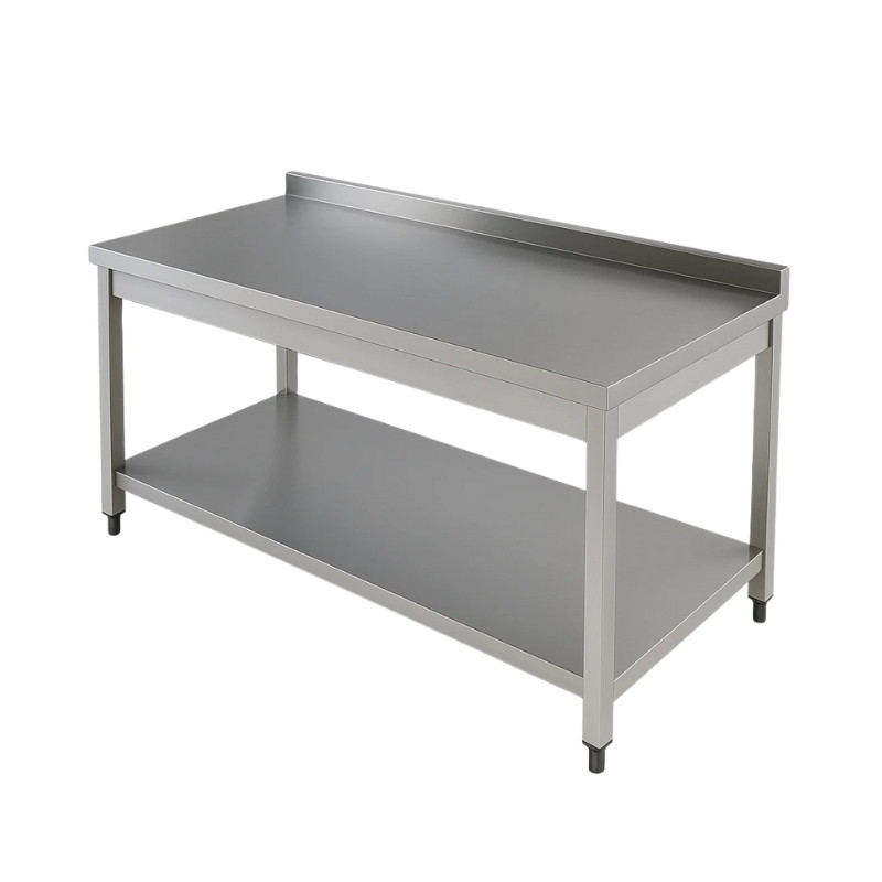Dinamik Endüstriyel 140*80*85 Cm Paslanmaz Taban Raflı Çalışma Tezgahı